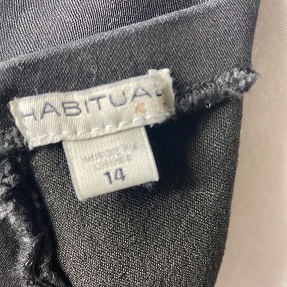 Habitual Kids Puff Sleeve Girls Dress - Black size 14 - Picture 10 of 11